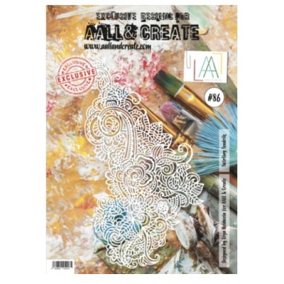 AALL & CREATE - Stencil «Twirling Tendrils» #86